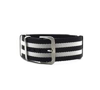 Sangle de Montre en Nylon zoulou 20 mm 22 mm de la Bande de Surveillance pour 007 Bande de Surveillance Noire/Rouge/Verte Utiliser la Peau - matériau