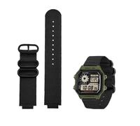 Sangle de montre en toile Ajustement 18 mm pour la boîte AE1200 / 1300/1000 W-219 Band de montre en nylon modifié Bracelet de bracelet masculin