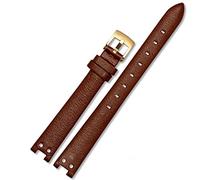 Sangle de montre pour Anne Klein Watchband Notch Ak Girl Simple Elegant Small Small Cadro Retro Watch Band 12 mm blanc/rouge-acier / 12 mm