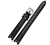 Sangle de montre pour Anne Klein Watchband Notch Ak Girl Simple Elegant Small Small Cadro Retro Watch Band 12 mm blanc/rouge-acier / 12 mm