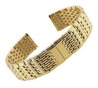 Sangle de montre Smart Watch Strap 18 mm, 20 mm, 22 mm, 13 mm, sangle de remplacement Bouchette de boucle de papillon massif, compatible avec Smart Watch (Couleur du groupe: argent, largeur de bande: