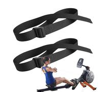 Sangle de pédales de machine elliptique - Sangle de pied de la machine d'aviron 2x | STOCKES DE RETOUR DE TIME RÉGLABLE | Sangle de pied de remplacement de gymnase de cyclisme pour les entraînements à