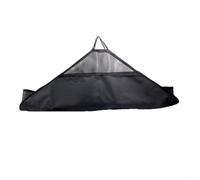 Sangle de pesée et de mesure de pêche avec règle interne, tapis de décrochage en PVC robuste pour grands poissons comme le bar et le lieu de pollack, noir