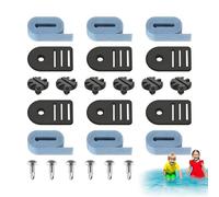Sangle De Piscine - Verrous De La Piscine, Kit De Fixation De Couverture Solaire | Ensemble De Fixation en Moulinet De Couverture Solaire, Accessoires De Nage À Sol Facile À Instruction