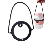 Sangle de poignée de bouteille d'eau, sangle de transport de bouteille | Sangle de support souple pour rendre la bouteille portable pour tass Noir