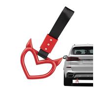 Sangle De Poignée De Voiture En Forme De Coeur - Ring Devil Heart Cœur Sangle De Main | Installation Facile Du Véhicule Handle Grip Strap Drift Charm | Accessoire De Décoration Extérieure Intérieure P