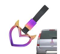 Sangle de Poignée en Forme de Cœur pour Voiture,Sangle de Poignée pour Voiture en Cœur - Anneaux Décor Auto pour Pare-chocs Arrière Bus Camping-Car Camion Extérieur Intérieur