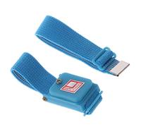 Sangle de poignet antistatique pratique sans fil ESD - Bleu - Réglable - S'adapte à votre poignet - Cartes confortables