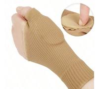 Sangle de poignet épaissie avec coussin en éponge, ambidextre, protection des articulations du poignet pour le sport et la fitness à la maison, bracelet élastique Abricot-S,Noir - L,Noir - S,Abricot-L