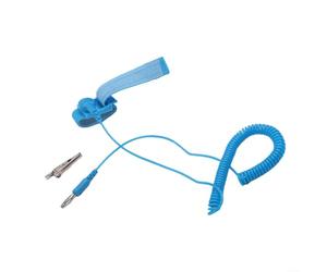 Sangle de poignet ESD réglable pour éliminer l'électricité statique sur le corps humain avec construction légère de 45 g et tresse conductrice optimisée pour le contact avec la peau