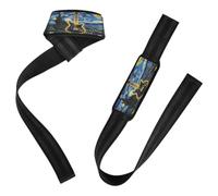 Sangle de poignet pour guitare étoilée de 66 cm pour haltérophilie, soulevé de terre, exercice, musculation