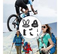 Sangle De Poitrine Pour Caméra D'action - Harnais De Fixation Réglable Pour Téléphone, Kit De Support En Nylon ABS, Support De Corps Pour Cyclisme, Équitation, Parachutisme, Aventure En Plein Air, Ada