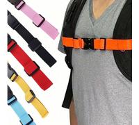 Sangle de poitrine robuste, sangle de poitrine de sac à dos avec boucle à dégagement rapide, sangle de sac à dos à attache avant, confortable et durable. Conception robuste et solide, convient aux pas