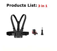 Sangle de poitrine universelle réglable pour smartphone,support vidéo POV,support SFP,Gopro 12,Insta360,DJI,aventures en plein air - Type 3 in 1
