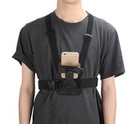 Sangle De Poitrine Universelle Support Pour T¿¿L¿¿Phone Portable Double Barre De Fixation De La Sangle De Poitrine Barre De Fixation De La Sangle De Poitrine Angle R¿¿Glable ¿¿ 145 ¡Ã[Z934]