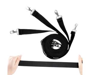 Sangle de pont pour cheval - Bande élastique réglable de 58 à 132 cm, boucle durable et résistante à l'usure avec force de fixation durable, design flexible, sangles de jambe antidérapantes pour le