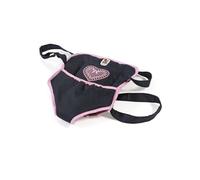 Sangle de Portage Poupée, anthracite - bleu foncé - rose