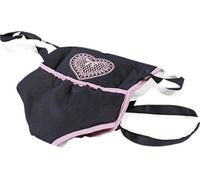 Sangle de Portage Poupée, anthracite - bleu foncé - rose