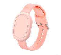 Sangle de positionnement en silicone pour Xiaomi Tag - Anti-perte - Doux pour la peau - Protecteur réglable - 213 x 16 mm - Ajustement sécurisé - Plusieurs couleurs pour enfants (rose)