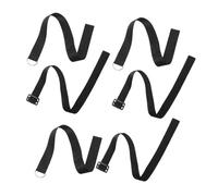 Sangle de Poussette de Sécurité sans Mains 6 Pièces, Polyester Noir | Sorties et Promenades, Attache Bidirectionnelle, Usage Parents et Aidants, Lot de Six Accessoires