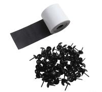 Sangle de poutre en faux bois de 1,5 m pour poutres de plafond - Revêtement décoratif en cuir PVC avec aspect métal industriel, 4 cm ou 6 cm de large, B (4 cm x 1,5 m)