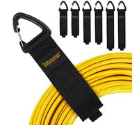 Sangle de Rangement Trilancer avec Attache Cable Scratch et Crochet en Forme de Triangle pour Ranger des Câble,des Fils,des Corde,des Tuyaux pour Organizer la Maison,Garage,Design Breveté(2S,2M,2L