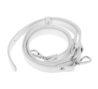 Sangle de Rechange pour Sac à Main Femme, Réglable en PU Blanc | Boucle Argentée en Alliage, Accessoire pour Sacoche ou Mallette, Usage Quotidien et Voyage