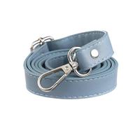 Sangle de Rechange réglable en Cuir PU à Double Couche avec Boucle dorée pour Sac à Main,Bleu Clair argenté,65-130 cm