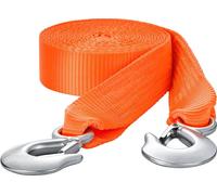 Sangle de remorquage VEVOR pour ATV avec crochet, 50,8 mm x 6,1 m, corde de remorquage, résistance à la rupture de 7700 kg, corde de sauvetage avec crochet de sécurité pour poids lourds et véhicules,