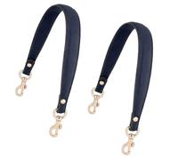 Sangle de renouvellement de à main sous les bras, poignée courte amovible avec finition en cuir PU cousu, clips dorés, sangle de courte de remplacement de 58, 5 cm / 23 pouces, clip de poignée de
