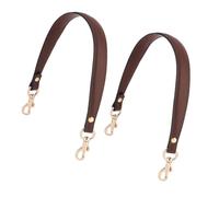 Sangle de renouvellement de à main sous les bras, poignée courte amovible avec finition en cuir PU cousu, clips dorés, sangle de courte de remplacement de 58, 5 cm / 23 pouces, clip de poignée de