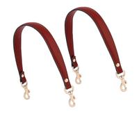 Sangle de renouvellement de à main sous les bras, poignée courte amovible avec finition en cuir PU cousu, clips dorés, sangle de courte de remplacement de 58, 5 cm / 23 pouces, clip de poignée de