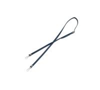 Sangle de sac à bandoulière en cuir Pu 128cm, longue poignée de sac à main de remplacement pour sac à main,Bleu Marine Argent,Taille unique