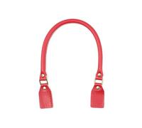 Sangle de sac à bandoulière en cuir véritable, 1 paire, 40-60cm, poignée de remplacement pour sac à main, ceinture,Rouge,40 cm