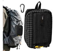 Sangle de sac à dos, poche zippée étanche | Sac à outils d'extérieur multifonction | Pour pièces de monnaie, monnaie, cartes, écouteurs, outils de camping, randonnée, escalade, chasse, plein air