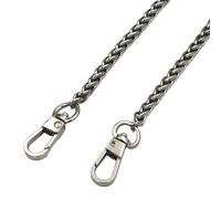 Sangle de sac à main 40 Cm / 60 90 100 110 120 DIY Or et Argent Pistolet Noir Bronze Brossé Sac à Bandoulière Chaîne de en Métal avec Petit Pochette Accessoires Remplacement Bandoulière(120cm)