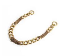 Sangle de sac à main Chaînes de sac en métal lourd or satiné, 24MM largeur et 52CM longueur, avec joint torique for à main sous les bras, sangle d'épaule, accessoires ceinture Bandoulière(10 pieces)