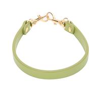 Sangle de sac à main en cuir 31CM |Sangle de remplacement DIY pour sacs à main/sacs messagers/portefeuilles |2 anneaux en D en métal, 8 options de couleurs, matériau en cuir fendu (Green)