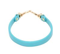 Sangle de sac à main en cuir 31CM |Sangle de remplacement DIY pour sacs à main/sacs messagers/portefeuilles |2 anneaux en D en métal, 8 options de couleurs, matériau en cuir fendu (Sky Blue)