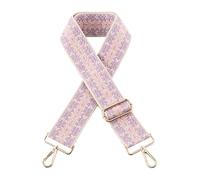 Sangle de Sac à Main Remplacement Bandoulière Jacquard Motif Large bandoulière pour Sac Sangle réglable pour Sacs à Main Fermoir Noir A4