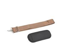 Sangle de sac à outils efficace en nylon réglable via des boucles métalliques et un coussinet d'épaule pour un confort amélioré en trois couleurs. Sangle confortable