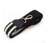 Sangle de Sac en Cuir réglable, pièce de Rechange pour Ceinture de Sac à Main, Accessoire de Bricolage Manuel 3.8cm Marron Rouge Rose café Vert Bleu foncé pour Sacs (15# Noir et Blanc)