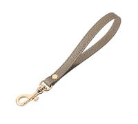 Sangle de Sac en Cuir véritable pour Sac à Main Pochette, Sangle de Poignet pour Sac, Sangle de Sac pour Portefeuille, lanière pour Carte d'identité Fermeture en Argent Violet