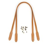 Sangle de sac fourre-tout de rechange élégante en cuir synthétique avec rivets étendus - 72 cm - Pour femme - 2 pièces/paire de sangles de sac de rechange brodées pour sacs à main - Matériel