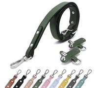 Sangle De Sac pour A Main Sac Longchamp Bandoulière Femmes Bretelle Remplacement Bag Purse Strap Réglable Dark Green Silver 2.5cm
