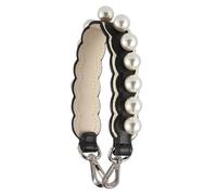 Sangle de Sac pour Sac à bandoulière, Accessoires de Sac à Perles pour Pochette, anses de Sac pour Porte-Monnaie et Sac Bracelet Fermeture en Argent Noir-Beige