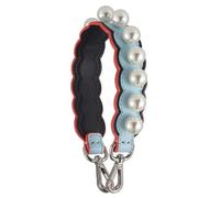 Sangle de Sac pour Sac à bandoulière, Accessoires de Sac à Perles pour Pochette, anses de Sac pour Porte-Monnaie et Sac Bracelet Fermeture en Argent Bleu-Noir