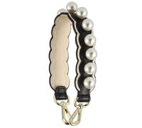 Sangle de Sac pour Sac à bandoulière, Accessoires de Sac à Perles pour Pochette, anses de Sac pour Porte-Monnaie et Sac Bracelet Fermeture en Or Noir-Beige
