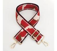 Sangle de sac tendance - Bandoulière colorée - Avec mousqueton - Doré - 80-130 cm - 5 cm - Camouflage - Bandoulière réglable - Pour homme et femme - Accessoire de bricolage pour sac, sac à main, sac