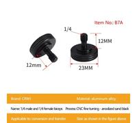 Sangle de sécurité initiée avec trou de lanière,vis en métal,anneau de levage 3/8,accessoires pour appareil photo numérique de sport,1/4 - Type 1pc #B